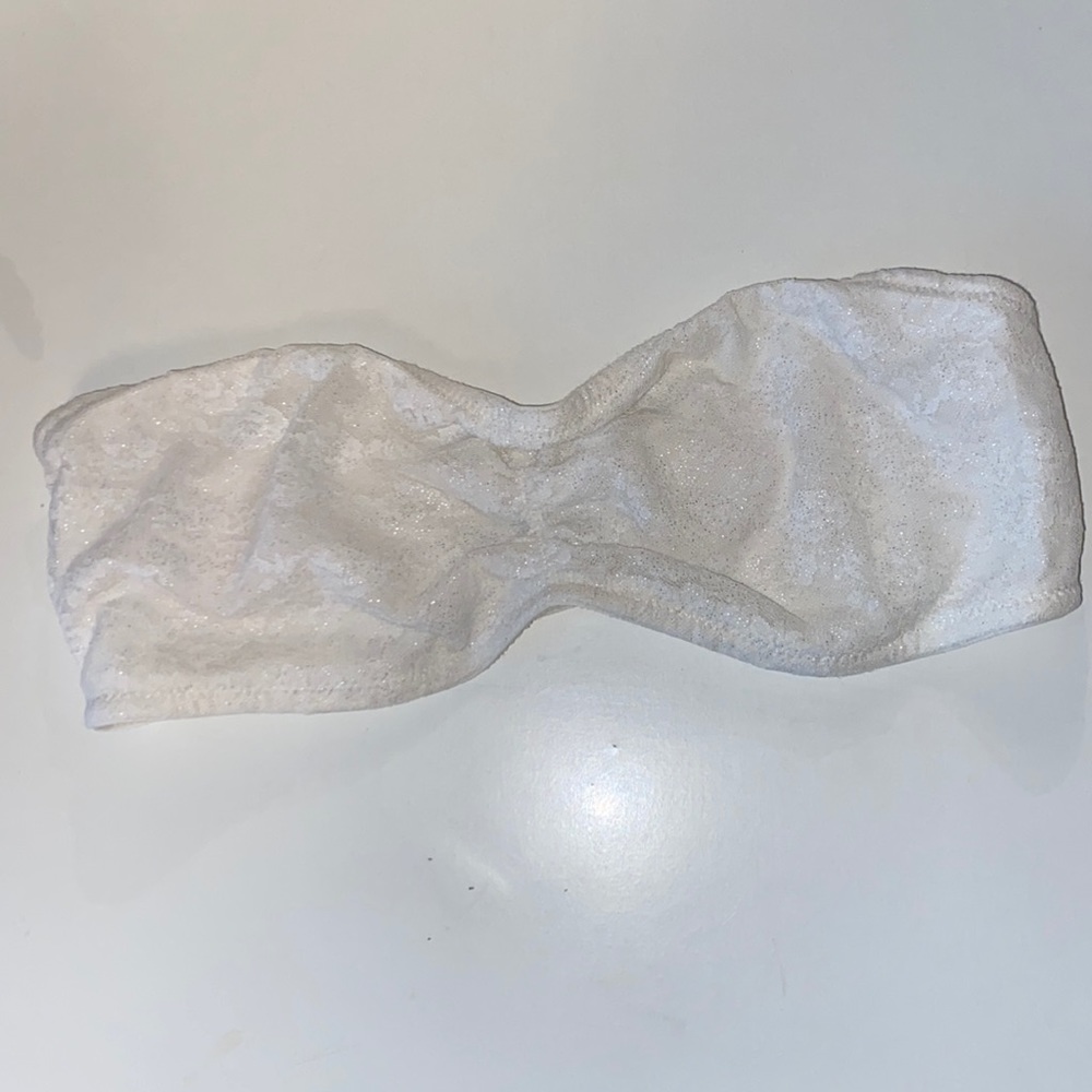 white lace bandeau